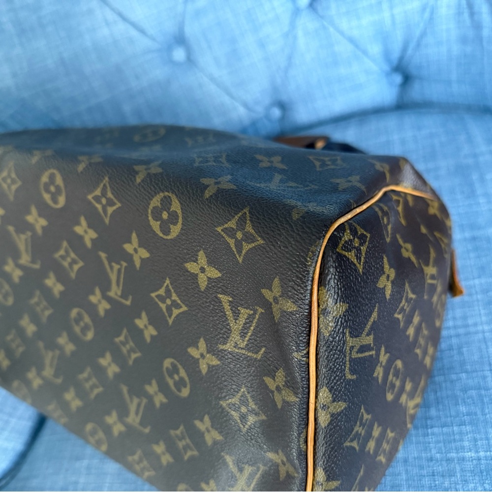 Louis Vuitton Speedy 30 Monogram Canvas Bag Brown LV Authentic - Picture 10 of 16